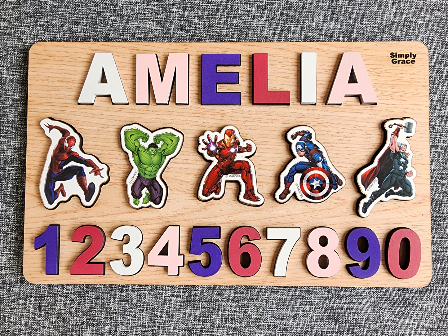 Superhero Name Puzzle - Girl