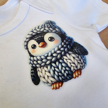 Personalised Name Onesie - Cute Penguin