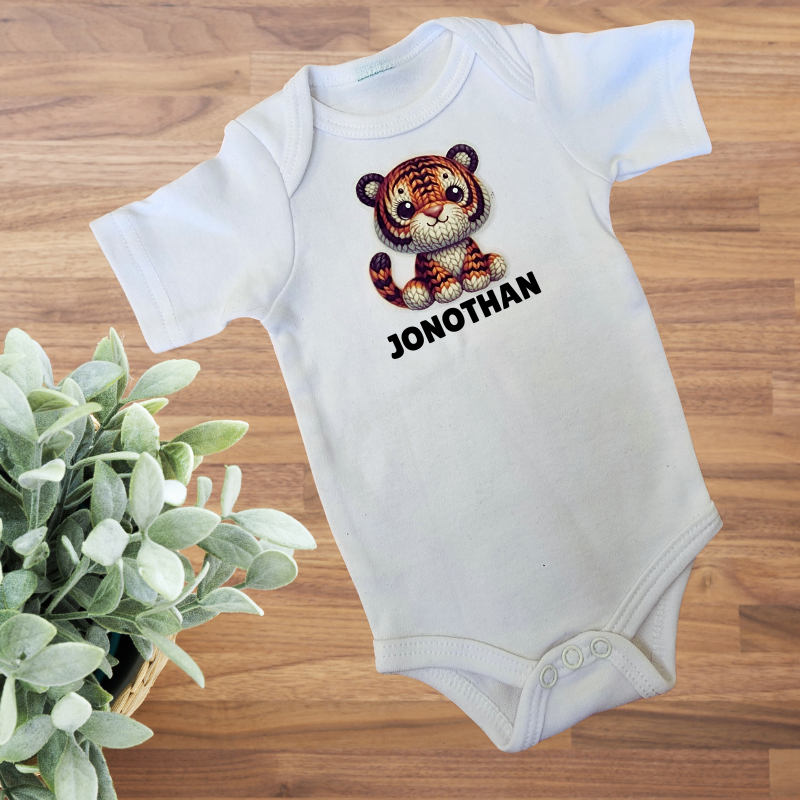 Personalised Name Onesie - Tiger