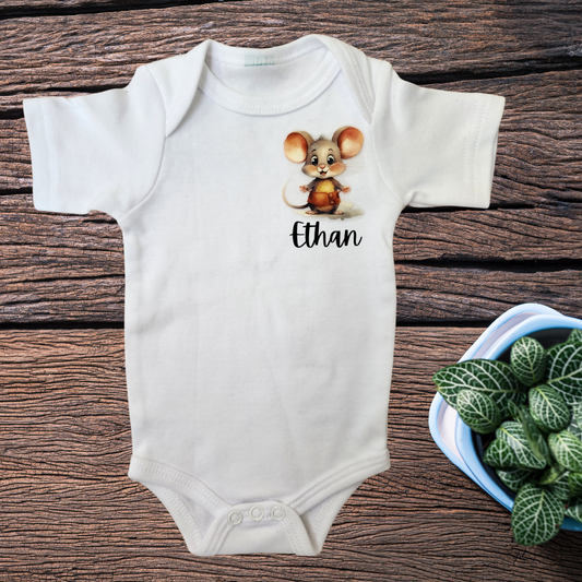 Personalised Name Onesie - Mouse