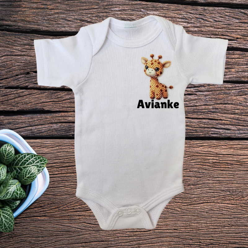 Personalised Name Onesie - Giraffe