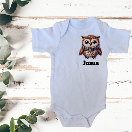 Personalised Name Onesie - Owl