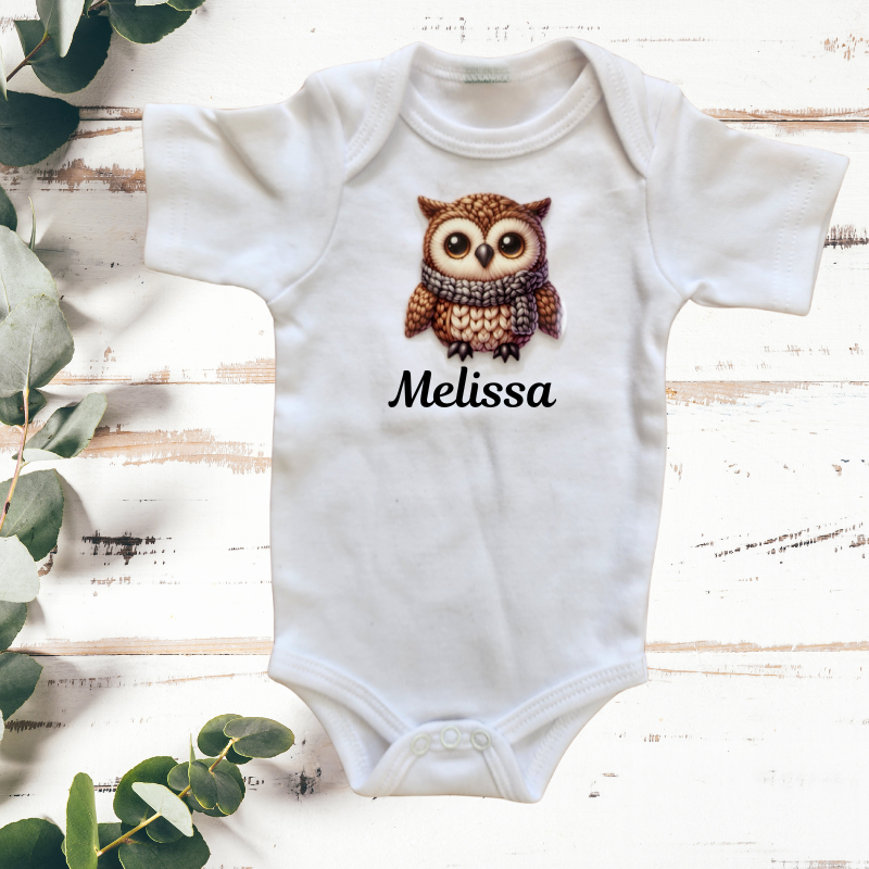 Personalised Name Onesie - Owl