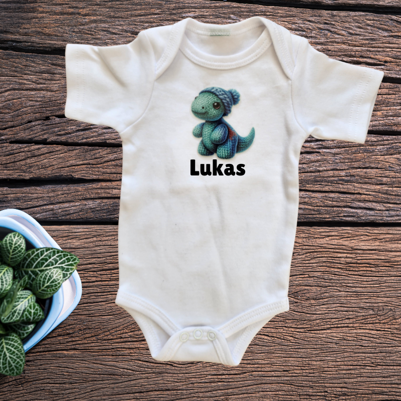 Personalised Name Onesie - Dinosaur