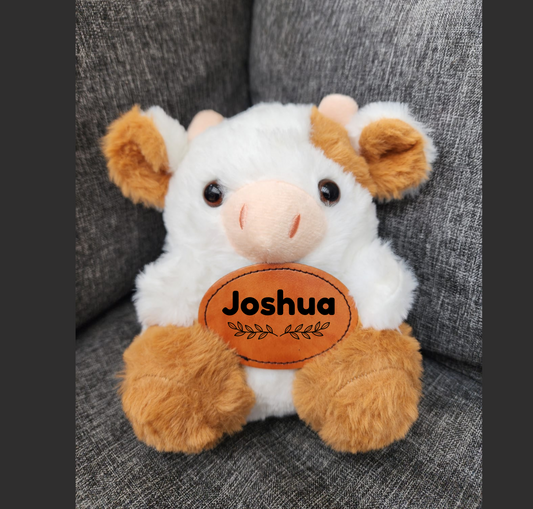 Personalised Plush Cow