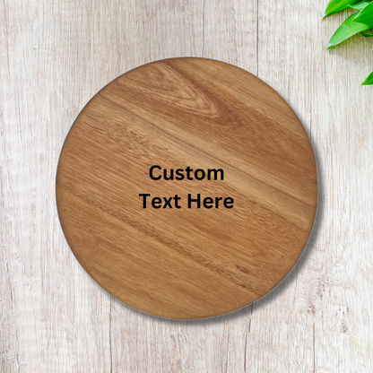 Personalised Round Cutting Board - Custom text & design