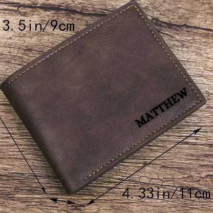 Simple Personalised Wallet for Men