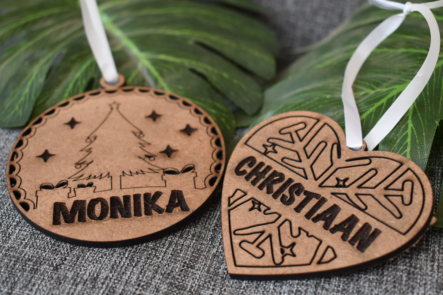 Personalised Wooden Christmas Ornaments