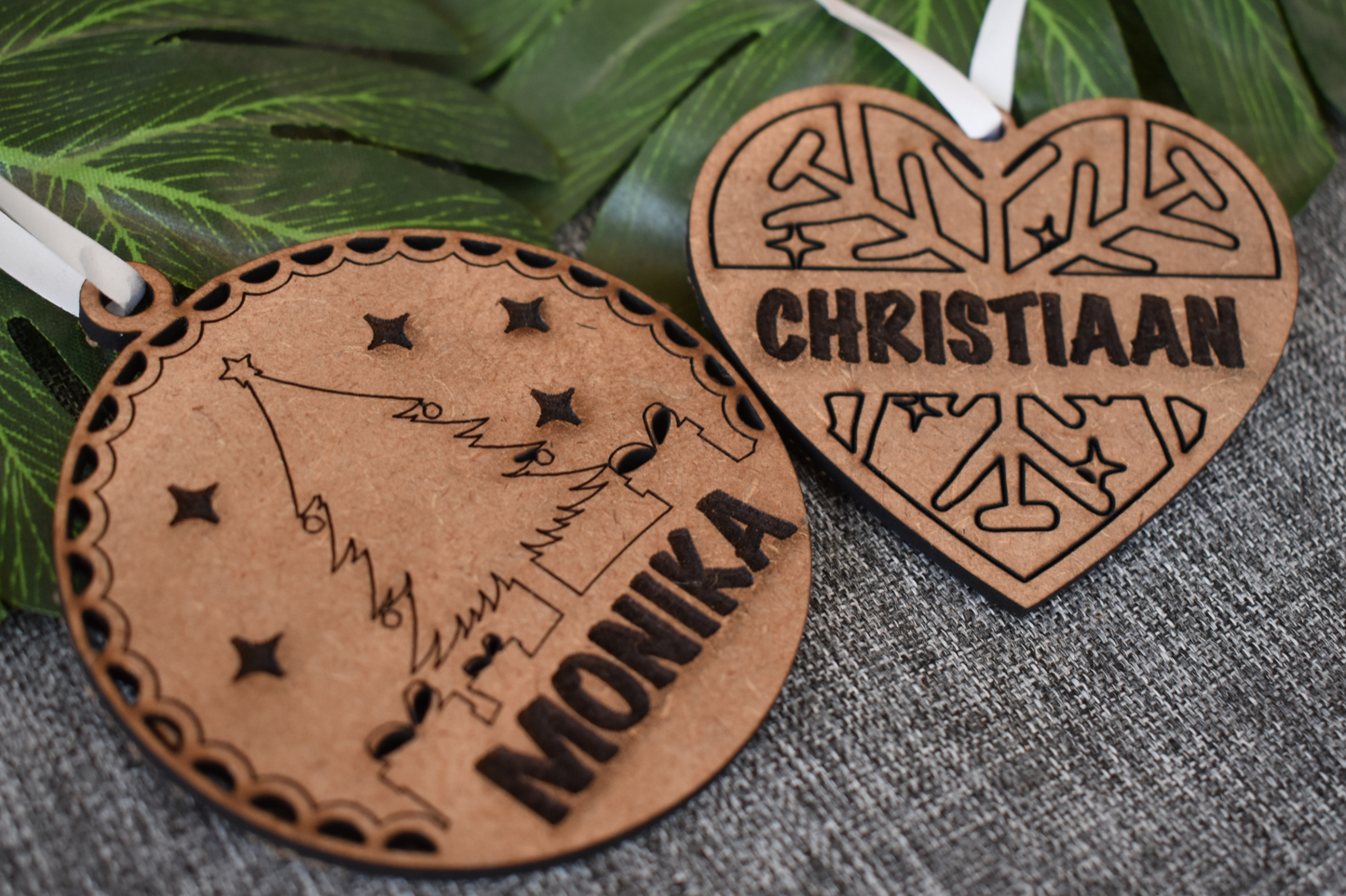 Personalised Wooden Christmas Ornaments