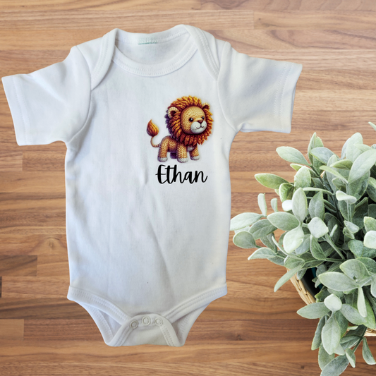 Personalised Name Onesie - Lion