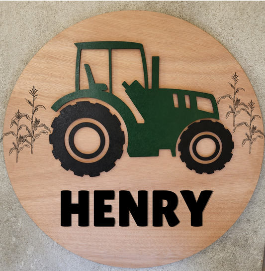 Tractor Name Board