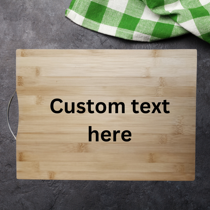 Personalised Regtangle Cutting Board - Custom Text