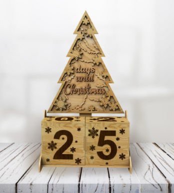 Days Until Christmas Countdown - Blocks