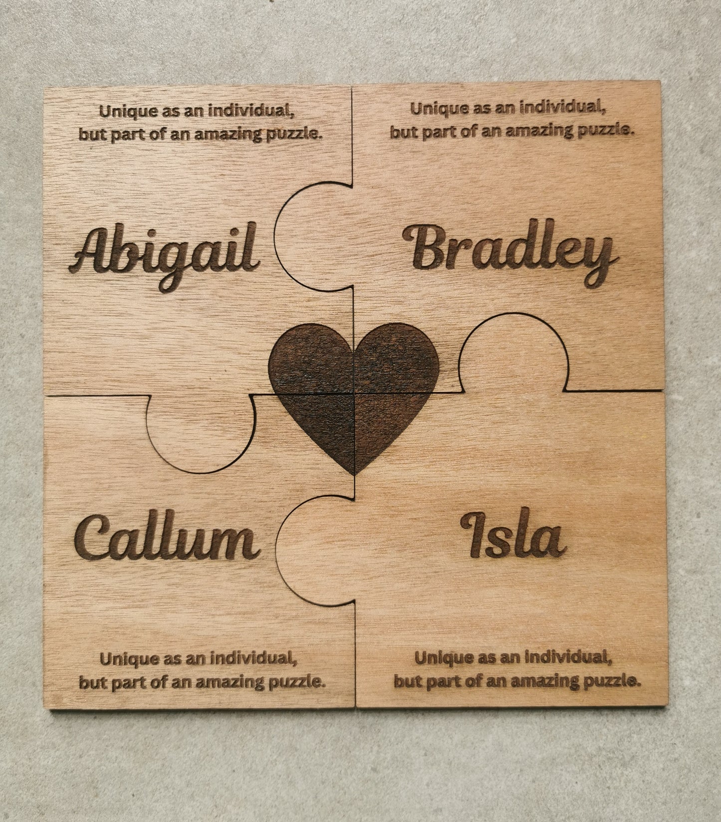 Personalised Puzzle Coasters