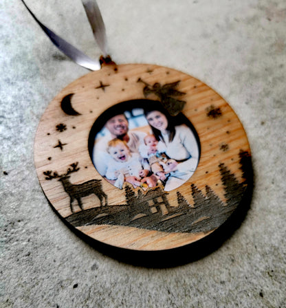 Wooden Photo Frame Christmas ornaments